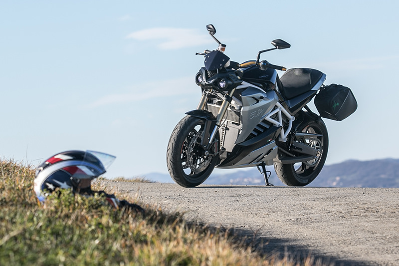 Moto Elettrica EVA Test sulle colline di Maranello